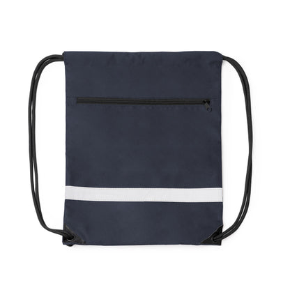 Stamina Lucio 300D RPET drawstring bag in navy blue, ready for logo printing