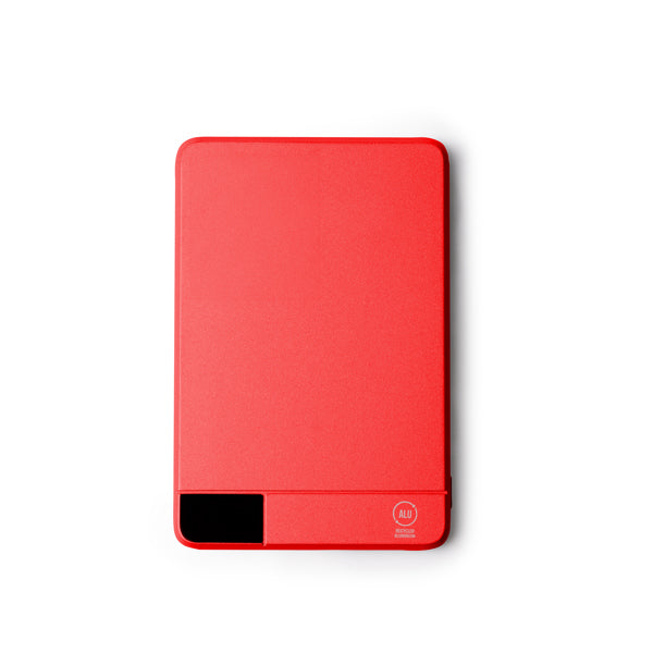 Stamina Promax recycled aluminium and PC power bank 5000 mAh in red, ready for laser engraving