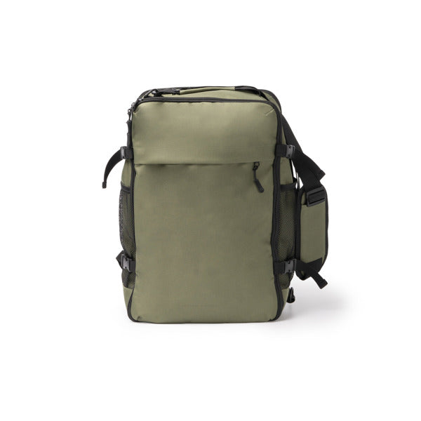 Stamina Brunox 600D RPET backpack in dark green, ready for logo printing
