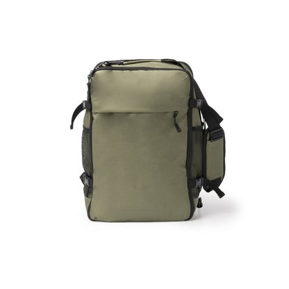 Stamina Brunox 600D RPET backpack in dark green, ready for logo printing