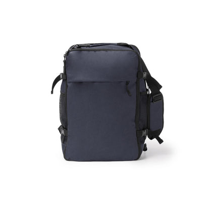 Stamina Brunox 600D RPET backpack in navy blue, ready for logo printing