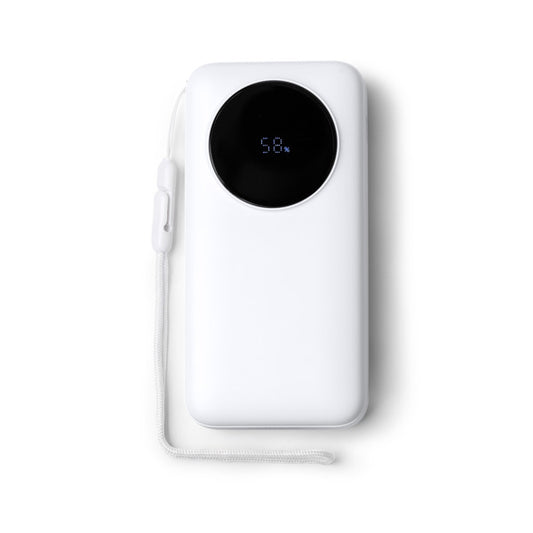 Stamina Peral aBS power bank 20000 mAh in white, ready for logo printing