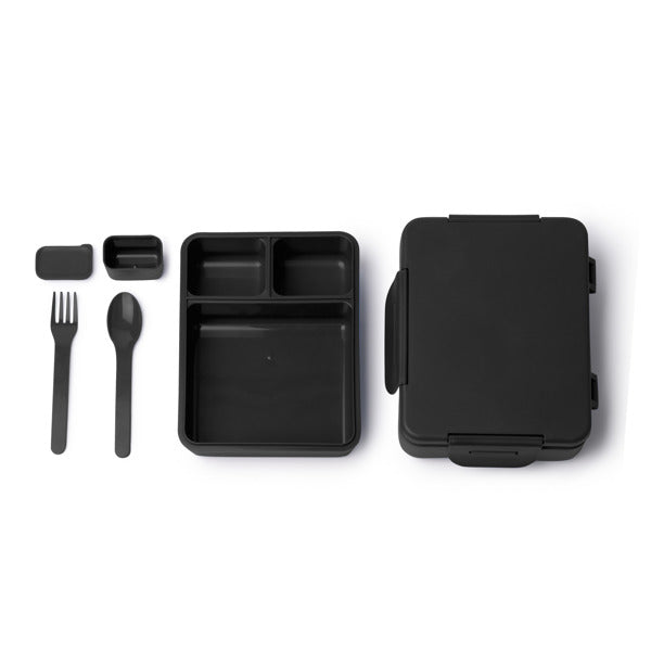Stamina Comix pP lunch box in black, ready for logo printing