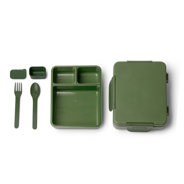 Stamina Comix pP lunch box in dark green, ready for logo printing