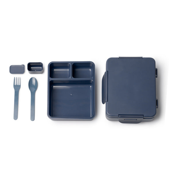 Stamina Comix pP lunch box in navy blue, ready for logo printing