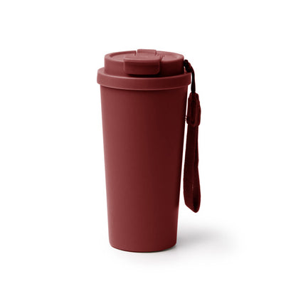 Stamina Folner recycled stainless steel thermal cup 500 ml in dark red, ready for laser engraving