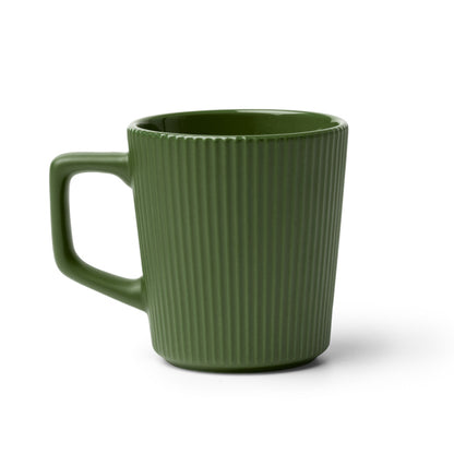 Stamina Buks ceramic mug 320 ml in dark green, ready for logo printing