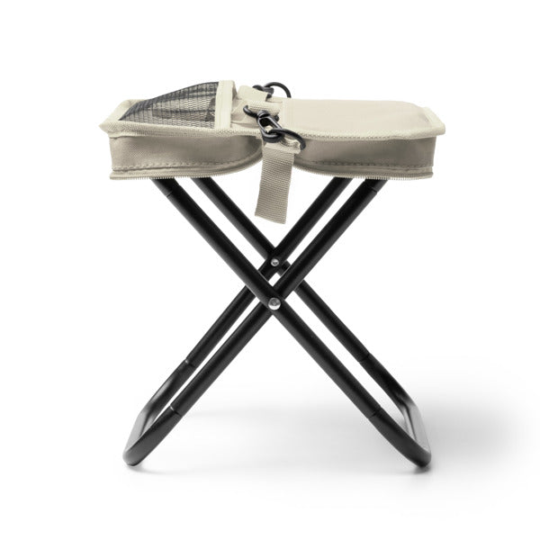 Stamina Troty 600D RPET folding chair in beige, ready for logo printing