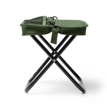 Stamina Troty 600D RPET folding chair in dark green, ready for logo printing