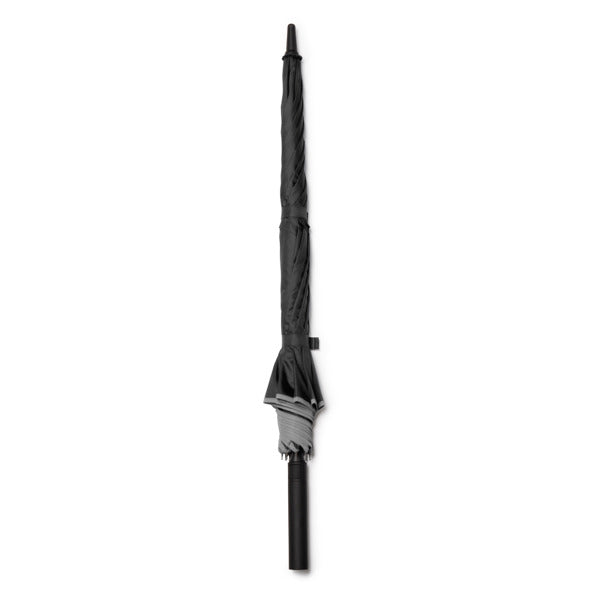 Stamina Linz RPET umbrella in black, ready for logo printing