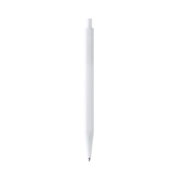 Stamina Tarmak recycled ABS ball pen in white, ready for logo printing