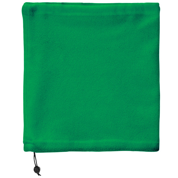 Stamina Nukka polyester fleece neck warmer in fern green, ready for logo printing