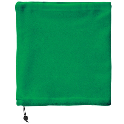 Stamina Nukka polyester fleece neck warmer in fern green, ready for logo printing