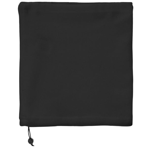 Stamina Nukka polyester fleece neck warmer in dark lead, ready for logo printing
