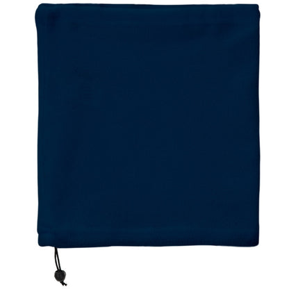 Stamina Nukka polyester fleece neck warmer in navy blue, ready for logo printing