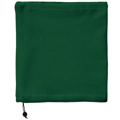 Stamina Nukka polyester fleece neck warmer in bottle green, ready for logo printing