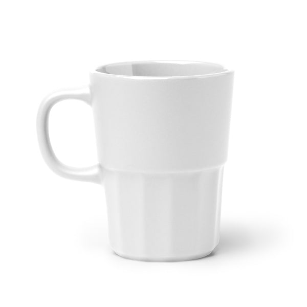 Stamina Lunger ceramic mug 450 ml in white, ready for logo printing