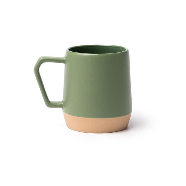Stamina Tidak ceramic mug 320 ml in sage green, ready for logo printing