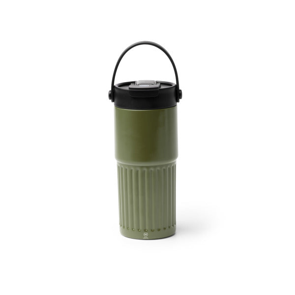 Stamina Tumbat recycled stainless steel thermal cup 600 ml in dark green, ready for laser engraving
