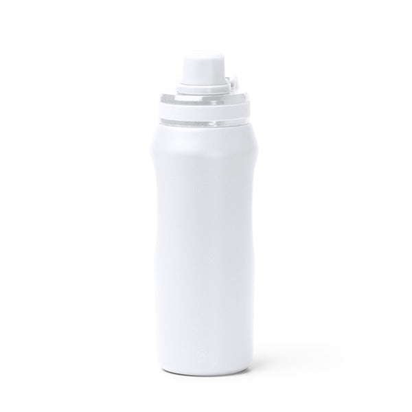 Stamina Gerald recycled stainless steel vacuum flask in white, ready for laser engraving