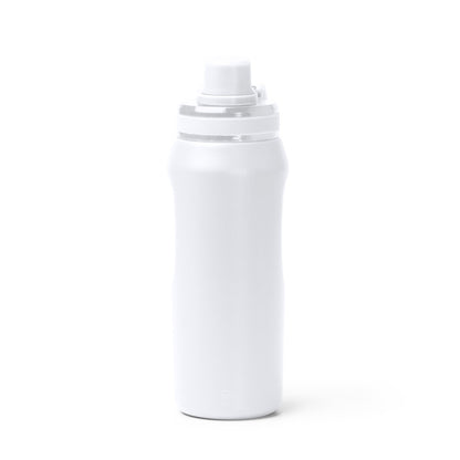 Stamina Gerald recycled stainless steel vacuum flask in white, ready for laser engraving