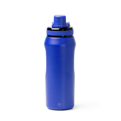 Stamina Gerald recycled stainless steel vacuum flask in royal blue, ready for laser engraving