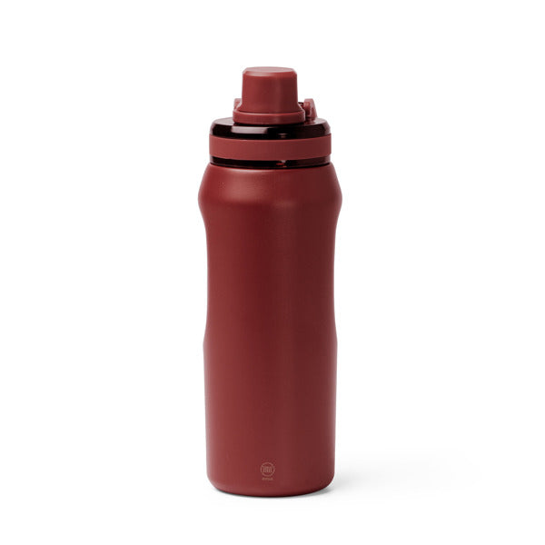 Stamina Gerald recycled stainless steel vacuum flask in dark red, ready for laser engraving