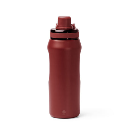 Stamina Gerald recycled stainless steel vacuum flask in dark red, ready for laser engraving