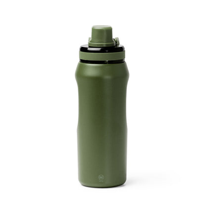 Stamina Gerald recycled stainless steel vacuum flask in dark green, ready for laser engraving