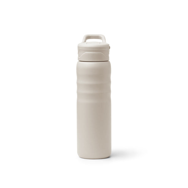 Stamina Tuxley recycled stainless steel vacuum flask in beige, ready for laser engraving