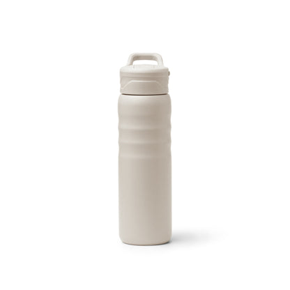 Stamina Tuxley recycled stainless steel vacuum flask in beige, ready for laser engraving