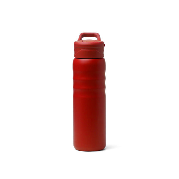 Stamina Tuxley recycled stainless steel vacuum flask in red, ready for laser engraving