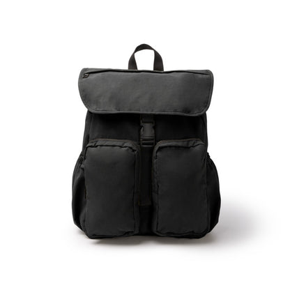 Stamina Kabuki soft nylon drawstring bag in black, ready for logo printing