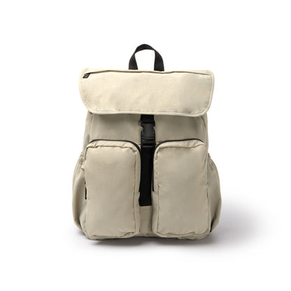 Stamina Kabuki soft nylon drawstring bag in beige, ready for logo printing