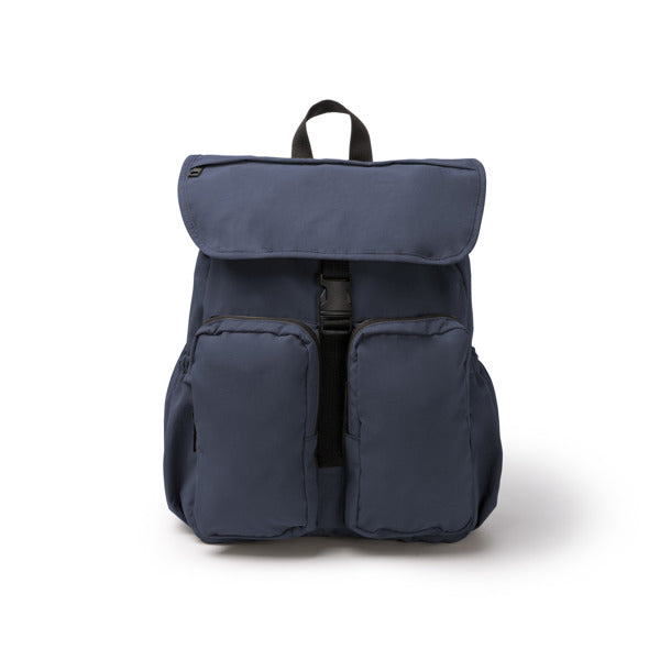 Stamina Kabuki soft nylon drawstring bag in navy blue, ready for logo printing