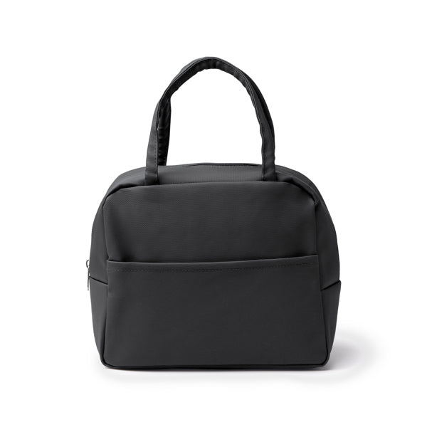 Stamina Selfos PU leather cooler bag in black, ready for logo printing