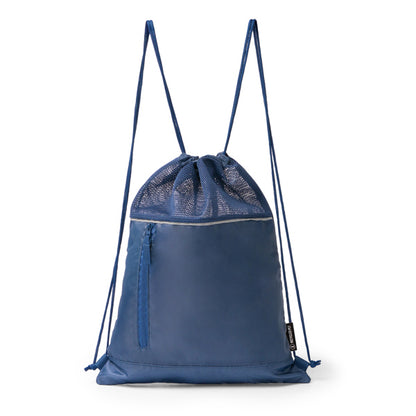 Stamina Maskot 210D RPET drawstring bag in royal blue, ready for logo printing