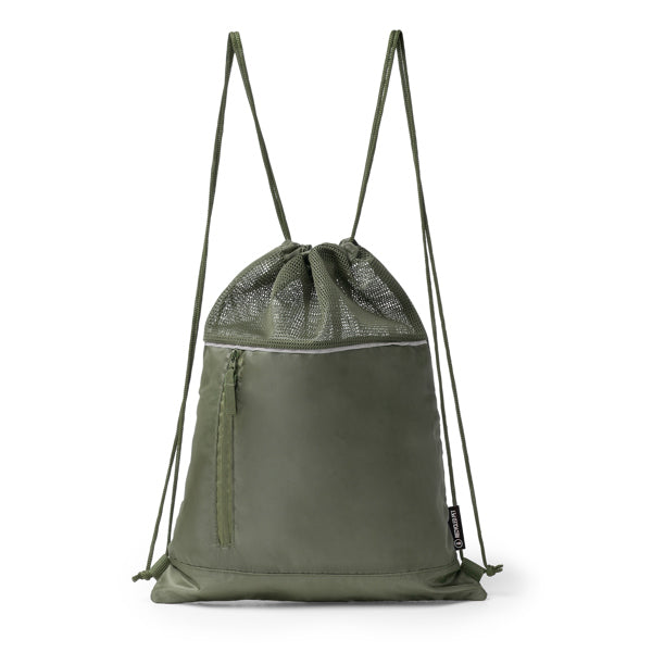 Stamina Maskot 210D RPET drawstring bag in dark green, ready for logo printing