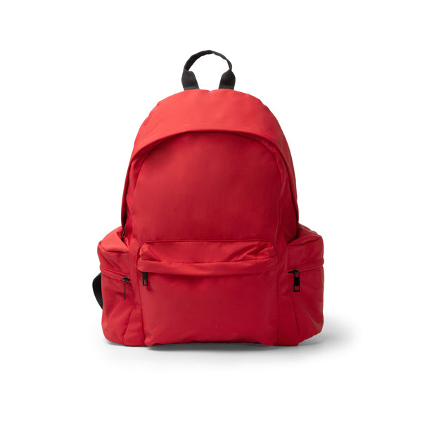 Stamina Hurley 420D recycled nylon backpack in red, ready for logo printing