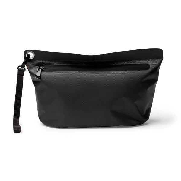 Stamina Cravit 210T polyester ripstop toiletry bag in black, ready for logo printing