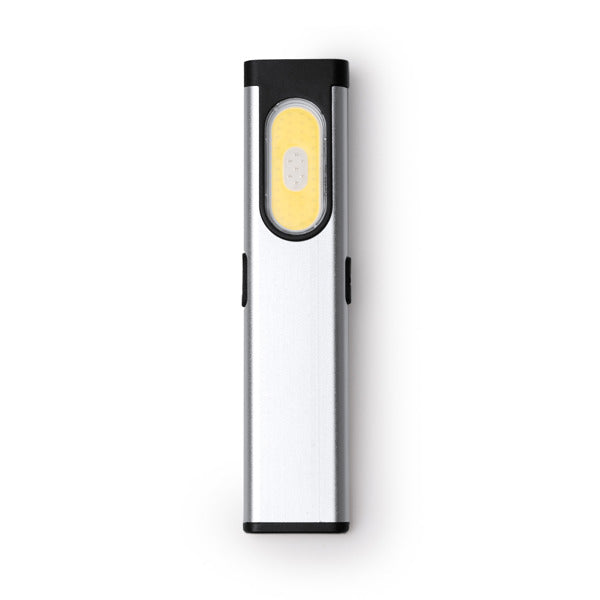 Stamina Zabala aluminium torch in silver, ready for laser engraving