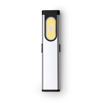 Stamina Zabala aluminium torch in silver, ready for laser engraving