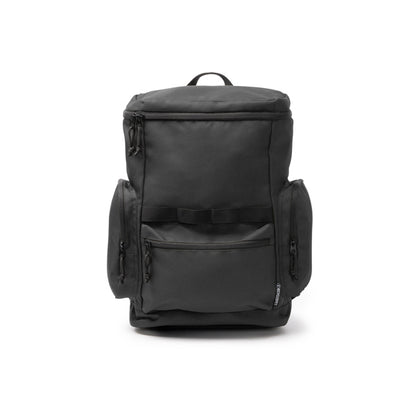 Stamina Cameron 600D RPET backpack in black, ready for logo printing