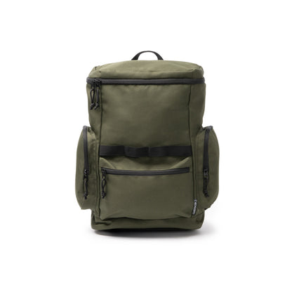 Stamina Cameron 600D RPET backpack in dark green, ready for logo printing