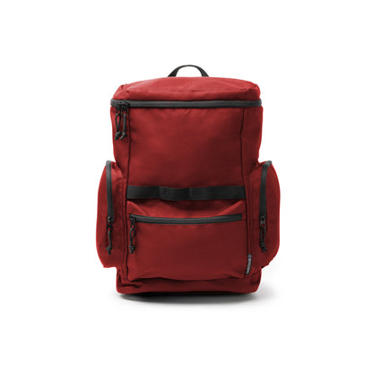 Stamina Cameron 600D RPET backpack in red, ready for logo printing