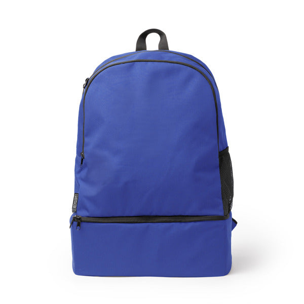 Stamina Cambel 600D RPET backpack in royal blue, ready for logo printing