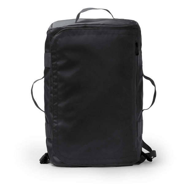 Stamina Lacroix PU leather and 600D backpack in black, ready for logo printing