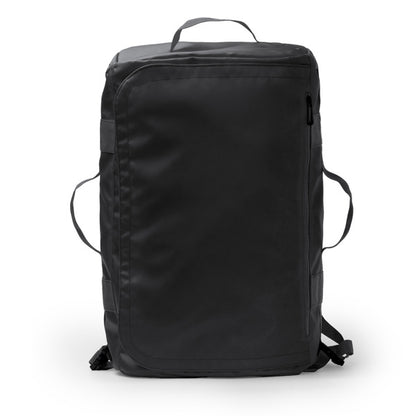 Stamina Lacroix PU leather and 600D backpack in black, ready for logo printing