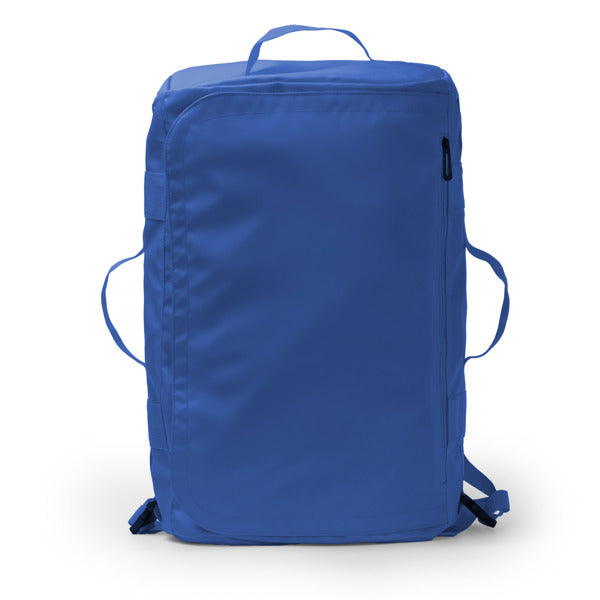Stamina Lacroix PU leather and 600D backpack in royal blue, ready for logo printing