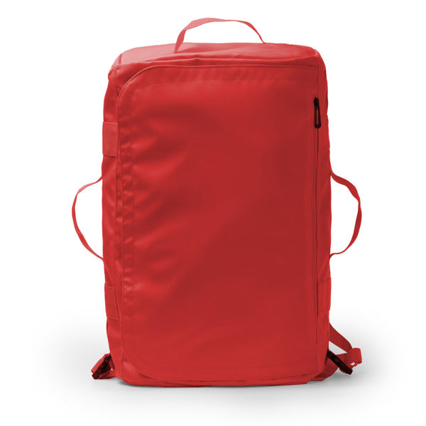 Stamina Lacroix PU leather and 600D backpack in red, ready for logo printing